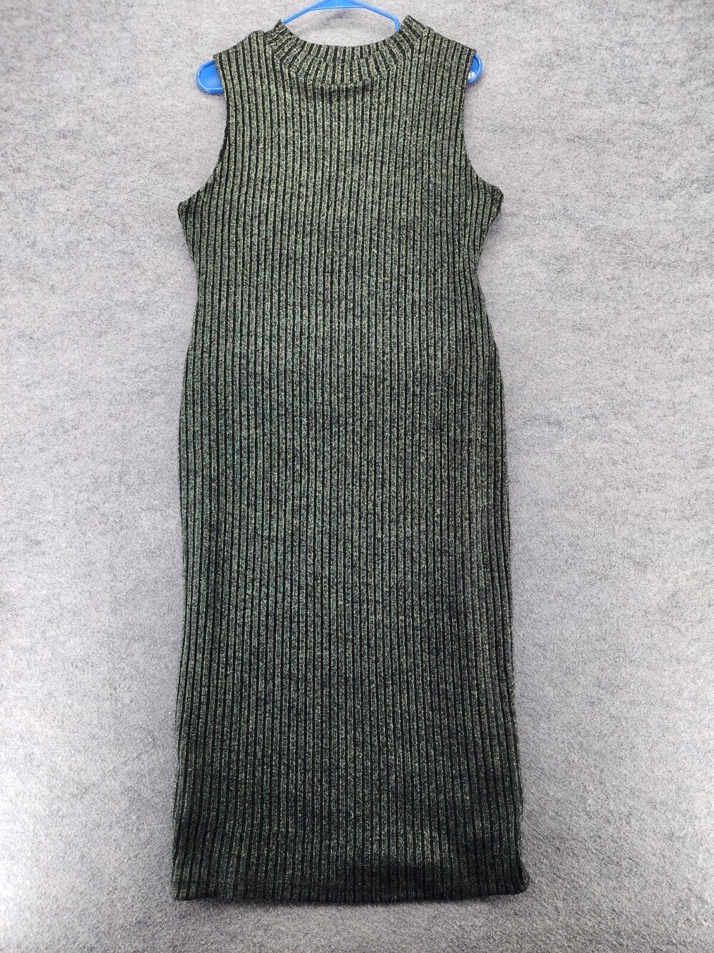 Cadalite Dress Womens XL Sleeveless Black Gold Ribbed
